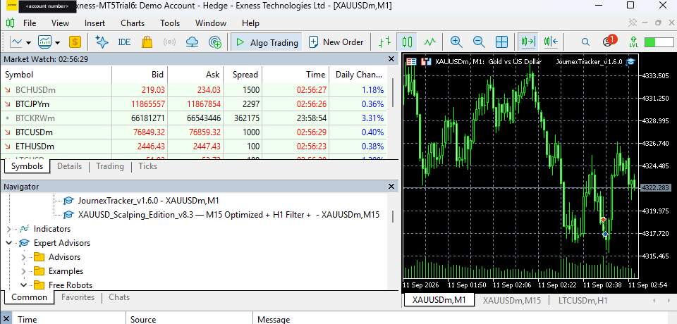 EA ติดอยู่บนชาร์ตแล้ว ชื่อ EA ขึ้นที่หัวชาร์ตพร้อมไอคอนทำงาน